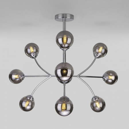 Потолочная люстра со стеклянными плафонами 30179 хром Eurosvet Astro