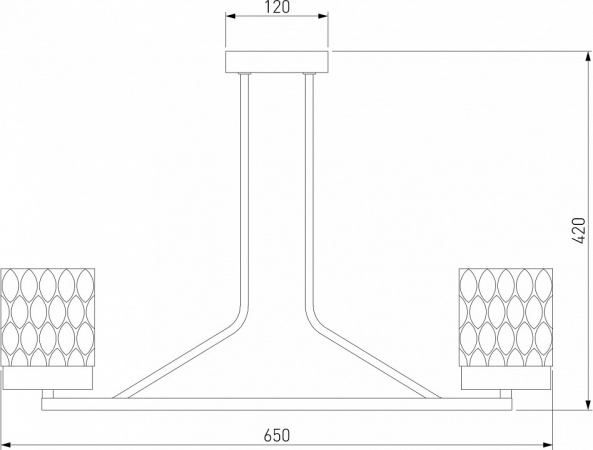Потолочная люстра со стеклянными плафонами 60127/6 хром Eurosvet Calle