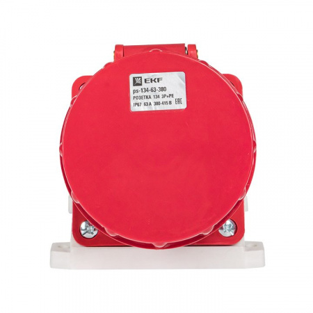 EKF PROxima Розетка стационарная наружная 134 3Р+РЕ 63А 380В IP67