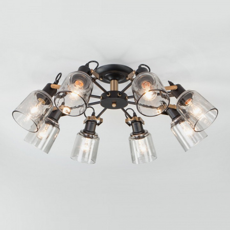 Потолочная люстра в стиле лофт 70111/8 черный Eurosvet Astor