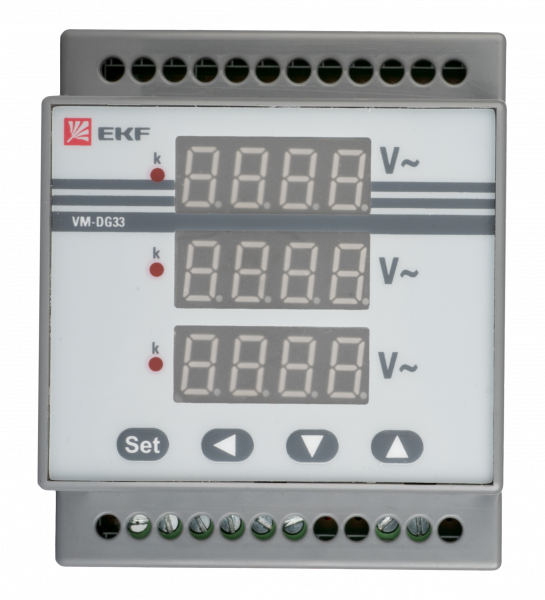 EKF PROxima Амперметр AD-G33 цифровой на DIN трехфазный