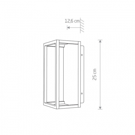 Уличный настенный светодиодный светильник Nowodvorski Symmetry Led 8176
