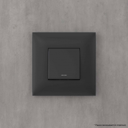 DKC Avanti Черный матовый Переключатель одноклавишный