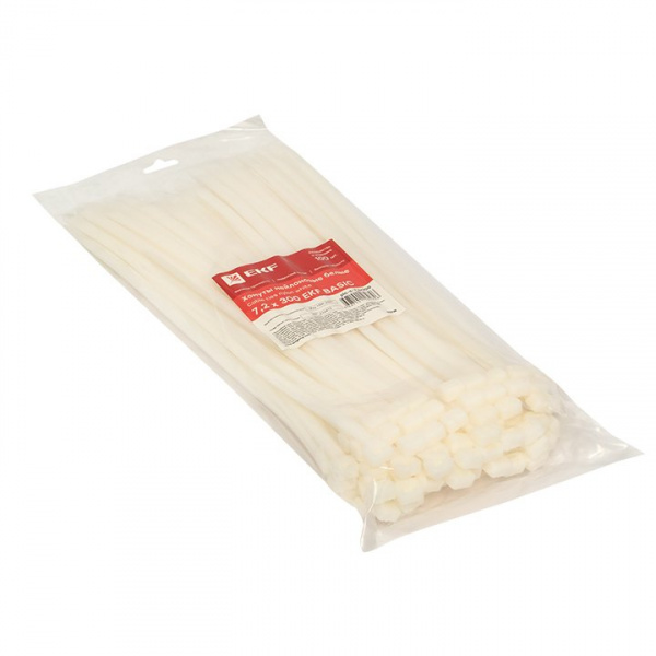 EKF Basic Хомут нейлоновый (7,2х300) (100шт.)