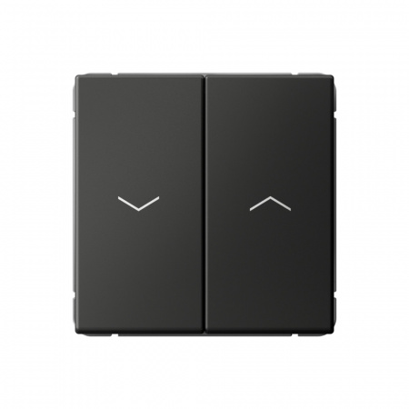 Systeme Electric ArtGallery Базальт Выключатель 2-клавишный для жалюзи, 2х сх.4, 10А, механизм, быстрозажим. клем.