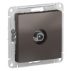 SE AtlasDesign Мокко Розетка TV проходная 4DB, механизм