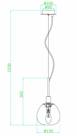 Подвесной светильник MOD221-PL-01-G Maytoni Erich