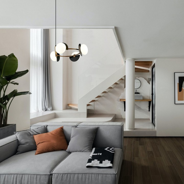 Подвесной светильник 70150/4 черный/латунь Eurosvet Moity