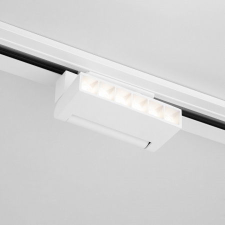 Трековый светодиодный светильник для однофазного шинопровода Garda белый 10 Вт 4200 K 85017/01 Elektrostandard Garda a057441