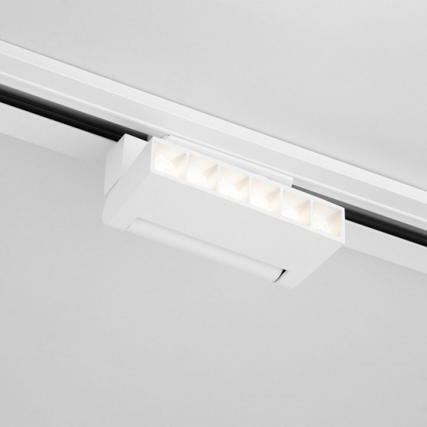Трековый светодиодный светильник для однофазного шинопровода Garda белый 10 Вт 4200 K 85017/01 Elektrostandard Garda a057441