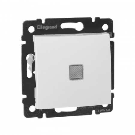Legrand Valena Бел Переключатель 1-клавишный с подсветкой