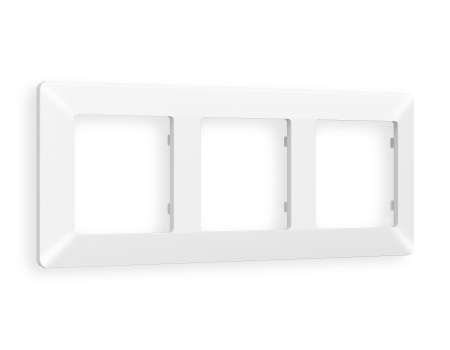 Рамка ALFA Line (Белый матовый) 3-ая AF110123