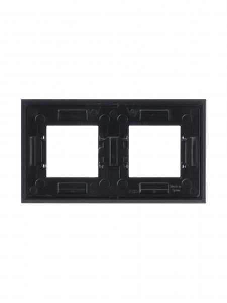 ABB NIE Zenit Стекло графит Рамка 2-я 2+2 мод