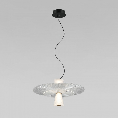 ПОДВЕСНОЙ СВЕТИЛЬНИК С АКРИЛОВЫМ И СТЕКЛЯННЫМИ ПЛАФОНАМИ 40029/1 LED/ белый Eurosvet Titania