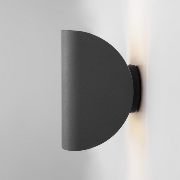 Уличный настенный светодиодный светильник Taco IP54 1632 TECHNO LED серый Elektrostandard Taco a052621