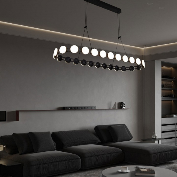 Подвесной светодиодный светильник 90332/26 черный Eurosvet Tapioca