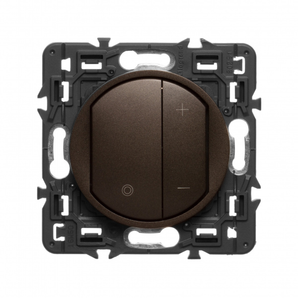 Legrand Celiane2 Графит Накладка светорегулятора нажимного (мех-м 67083,67082,67080)