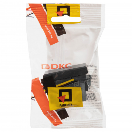 DKC Avanti Черный матовый Выключатель 1 модуль