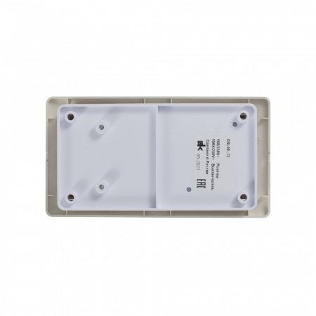 SE Glossa Беж Блок: розетка и 2-кл. выключатель