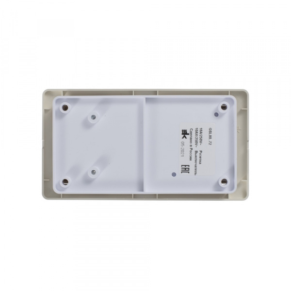 SE Glossa Беж Блок: розетка и 2-кл. выключатель