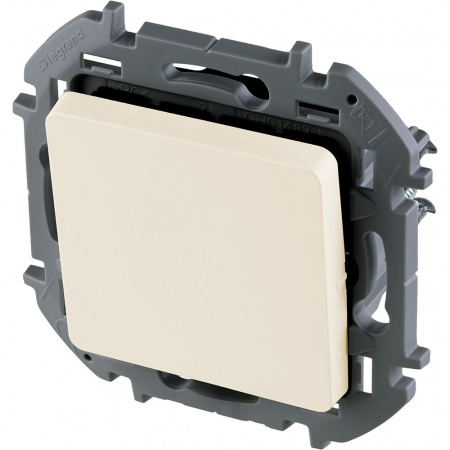 Legrand INSPIRIA Слоновая кость Переключатель без фиксации (кнопка) с Н.О./Н.З. контактом 6 A - 250 В