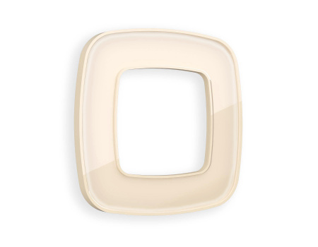 Рамка OMEGA Coint (Бежевый Стекло органическое) 1-ая OF640301