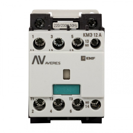 EKF  AVERES Контактор КМЭ 12А 1NC 230В АС