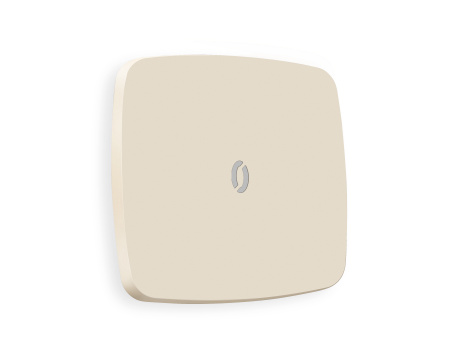 Лицевая панель OMEGA (Бежевый матовый) для 1-кл  выключателей с подсветкой QUANT OP3220