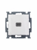 ABB BJB Basic 55 Бел Выключатель 1-клавишный с подсветкой