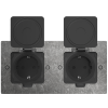 Donel Лючок Surface 4 мод. (2 мод. 45х45 мм.), оцинкованная сталь, IP44, DFB22MRNFA