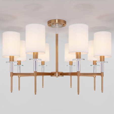Классическая потолочная люстра 60132/8 латунь Eurosvet Brielle