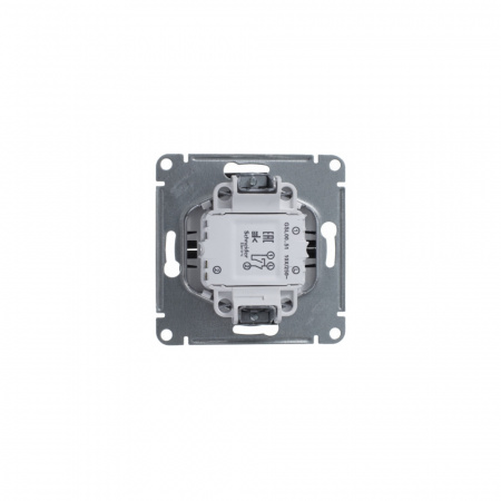 SE Glossa Шоколад Выключатель 2-клавишный, сх.5, 10АХ