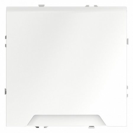 Розетка встраиваемая VOLTUM S70 с заземлением, защитными шторками и крышкой 16А, (белый матовый)