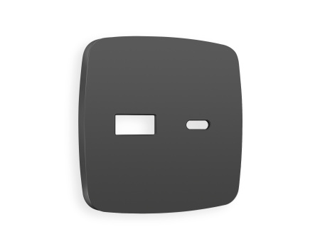 Лицевая панель OMEGA (Графит Мягкое касание) для розетки 2USB тип A+C QUANT OP9110