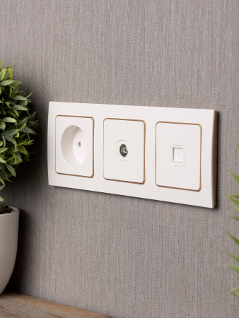 EKF PROxima Стокгольм Белый Линия шампань Рамка 3-ая