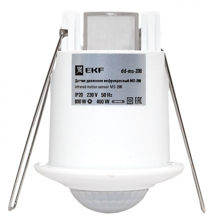 EKF PROxima ИК датчик движения встраиваемый 800Вт 360гр. до 6м IP20 dd-ms-200