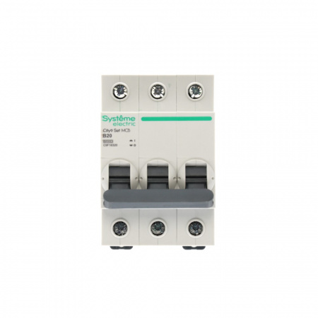 Systeme Electric City9 Set Автоматический выключатель (АВ) B 20А 3P 6kA 400В