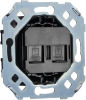 Donel Механизм компьютерной розетки 2-й RJ45 cat.6/ClassE, серия N96 Superfine, DTMLA16600