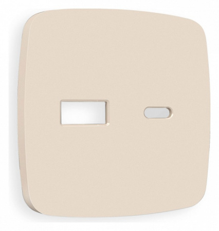 Лицевая панель OMEGA (Бежевый матовый) для розетки 2USB A+C QUANT OP3310