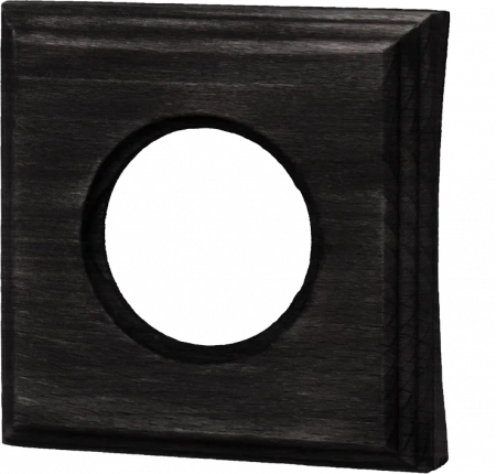 BIRONI Шедель Бук Угольно-черный Рамка 1-ая на бревно 280мм (скрытый монтаж)