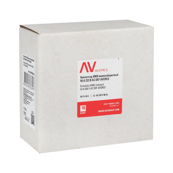 EKF Averes Контактор КМЭ 50А 230В АС