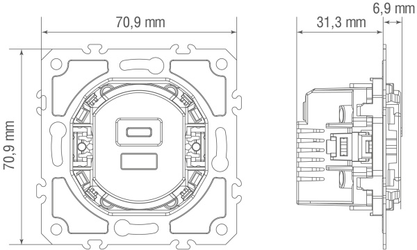 Donel USB зарядное устройство 20Вт тип A+С 3100мА быстрая зарядка, серия D16, DO20420