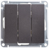 Systeme Electric Wessen 59 Черный бархат Выключатель 3-клавишный, 10АХ
