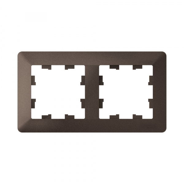 Systeme Electric AtlasDesign Air Мокко/дымчатый черный Рамка 2-ая