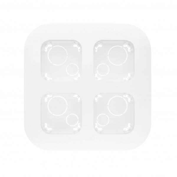 Legrand Quteo Белый 4 поста Рамка для наружнего монтажа