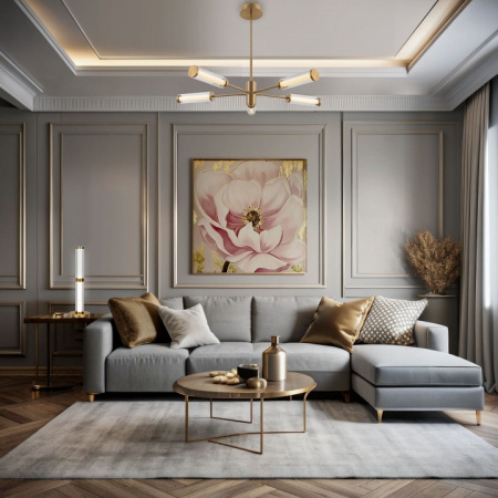 Настольный светодиодный светильник 80536/1 латунь Eurosvet Stark