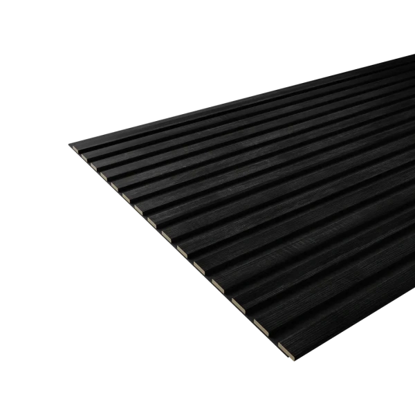 Акустическая панель FLEX Дуб Графит 1200×600 мм рейка 25х6 мм