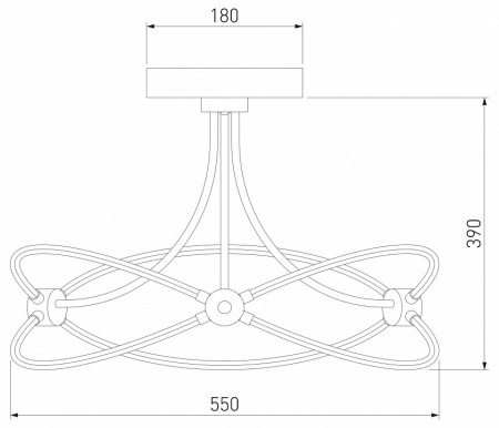 Умный потолочный светильник 90246/6 белый Smart Eurosvet Petto