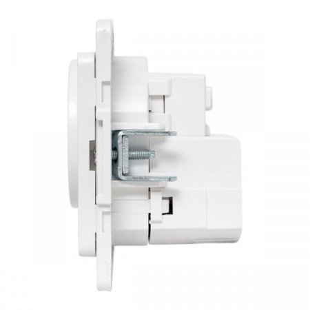 EKF Стокгольм Механизм Розетки 1-местной с/з, USB A+C 16А винтовые клеммы белый с защ. штор.