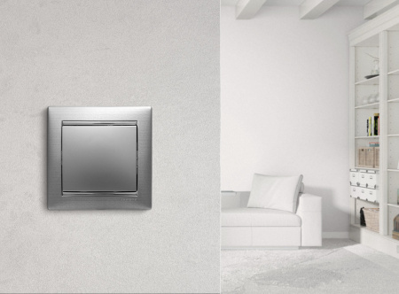 Legrand Valena Алюминий Выключатель 1-клавишный